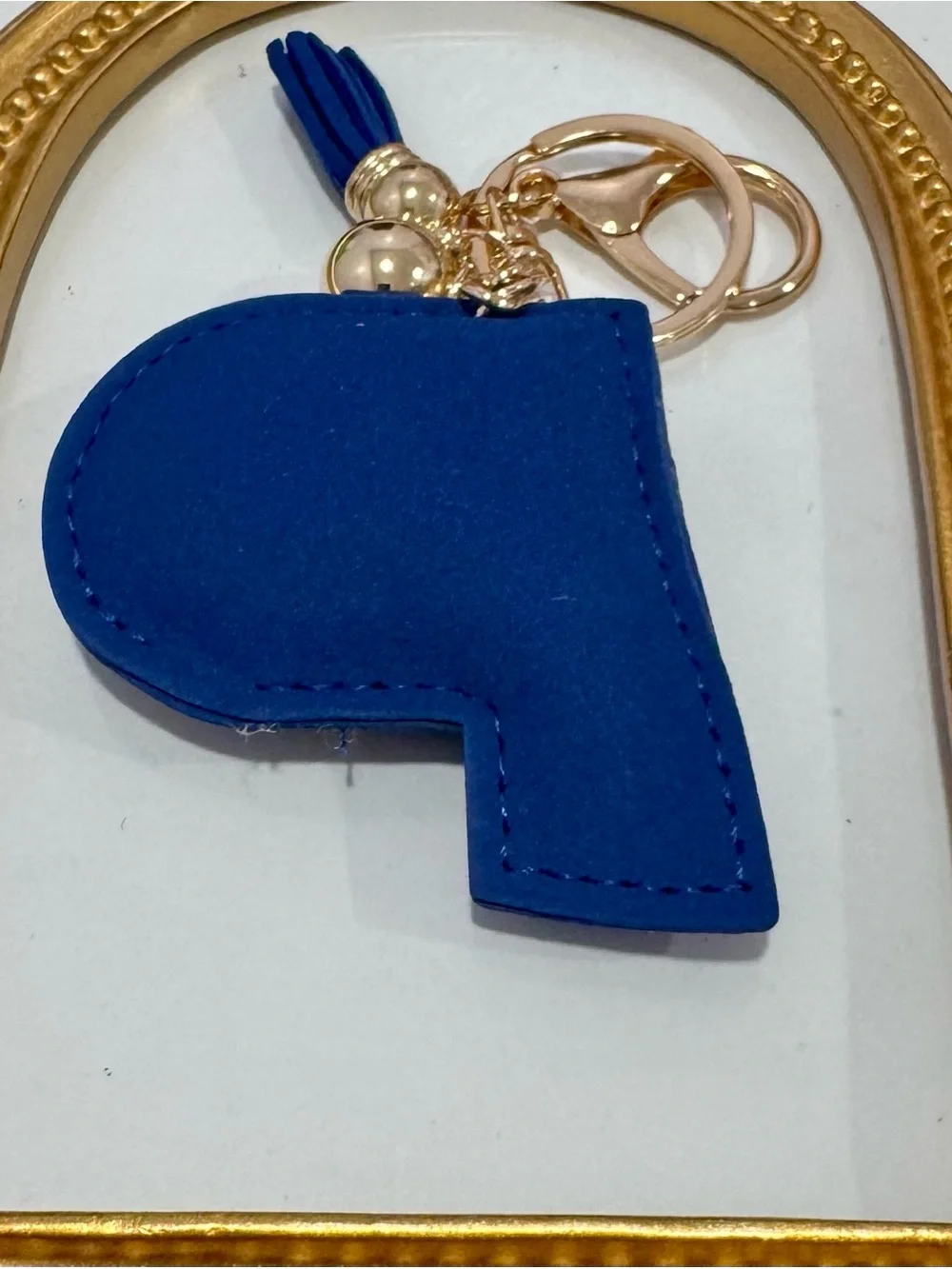 New Crystal Pacers  Keychain Charm in Blue & Yellow